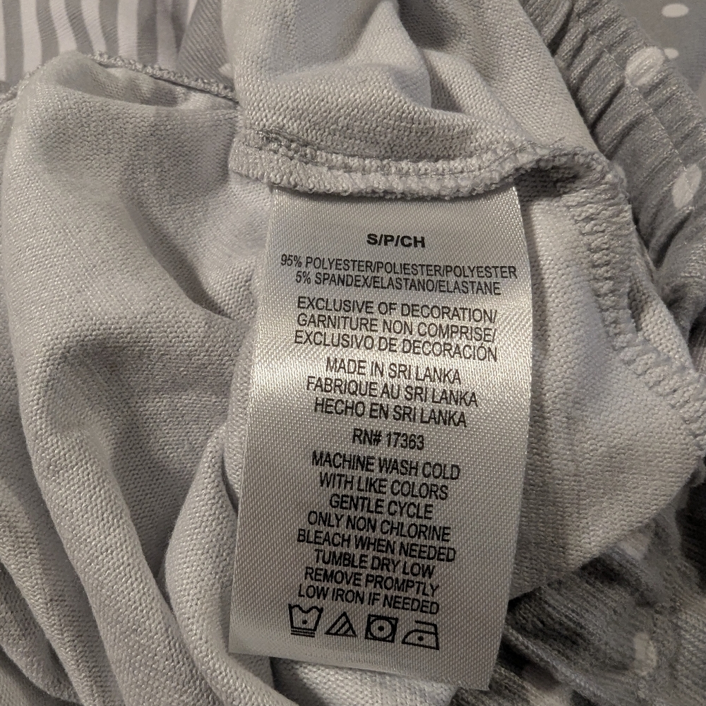 Cuddl Duds Long Sleeve Jogger Polka Dot and Striped Pajama Set Size Small NWT - Picture 9 of 14